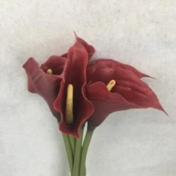 Something Blue Wedding DECOR Hobby Lobby Lily Real Touch Burgundy Size 5ct FLORAL