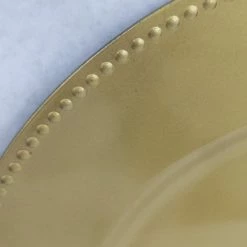 Something Blue Chargers Size 13" Plastic Gold CHARGERS