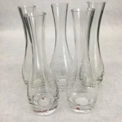 Something Blue Wedding Vase Glass Clear Size 7" Bud VASES DECOR