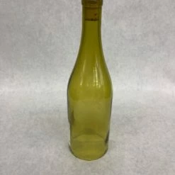 Something Blue Wine Bottle Glass Light Olive Size 11.5" GLASSWARE DECOR