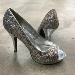 Rampage Gracee Women's Heels Glitter Multi Size 8