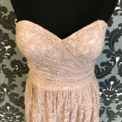 Something Blue FORMAL/MOTHER'S DRESSES Belsoie L194017 Women's Formal Lace Dusty Rose Size 16 Floor