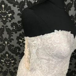 Something Blue WEDDING DRESSES Essense Of Australia D2487IV Women's Wedding Dress Lace/Beading