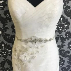 Something Blue Wedding WEDDING DRESSES KittyChen Couture Wedding Dress Lace/Tulle Ivory 12