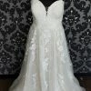 Something Blue Essense D2752 Wedding Dress Size 28 Lace/Tulle Ivory Strapless A-line