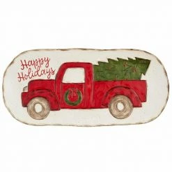 Something Blue Wedding Happy Holidays Truck Platter