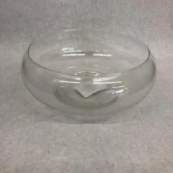 Something Blue Vase Glass Clear Size 10" Garden Dish VASES