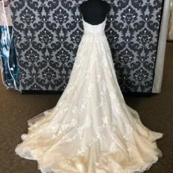 Something Blue Justin Alexander JOURNEY 8921 Women's Wedding Dress Lace/Beading Size 8