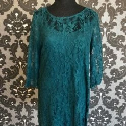 Something Blue Forever 21 Cocktail Dress Lace Dark Teal Size M FORMAL DRESSES FORMAL/MOTHER'S DRESSES