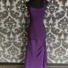 Something Blue Size 6 Purple Rina Di Montella 1662 Floor Chiffon Strapless W/ Shall