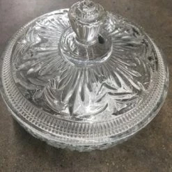 Something Blue Wedding Avon Candy Dish Glass Clear Size 2pc CONTAINER DECOR