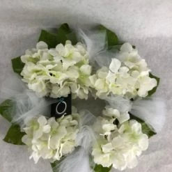 Something Blue DECOR Wreath Size 10" Floral Brown/Green/White FLORAL