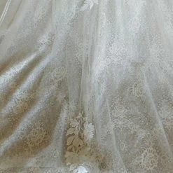 Something Blue Essense D2752 Wedding Dress Size 28 Lace/Tulle Ivory Strapless A-line