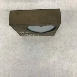 Something Blue Sign Wood/Metal Brown/Gray Size 6" SIGNS