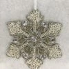 Something Blue Wedding THE PARLOUR Wht/Gld Christmas Snowflake Ornament