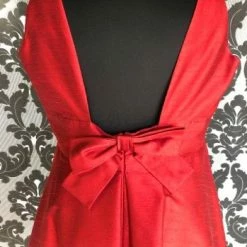 Something Blue Alfred Sung Women's Formal Taffeta Red Size 24 Cocktail