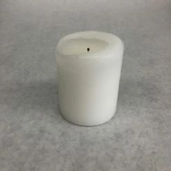 Something Blue Pillar Candle Wax White Size 3
