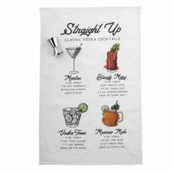 Something Blue Wedding Vodka Recipes Towel Set 2pc