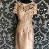 Something Blue FORMAL/MOTHER'S DRESSES Serena London 17736 Women's Formal Lace Gold Size 4