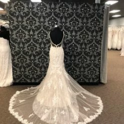 Something Blue Essense Of Australia D2387 Women's Wedding Dress Lace Ivory/Nude WEDDING DRESSES