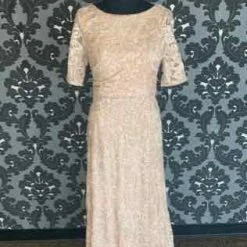 Something Blue FORMAL/MOTHER'S DRESSES Adrianna Papell Formal Bless Lace Blush Size 14 FORMAL DRESSES
