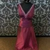 Something Blue Jade By Jasmine J1178 Formal Organza Plum Size 14