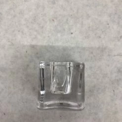 Something Blue Richland Taper Candle Holder Glass Clear Size 1.5