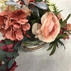 Something Blue Pew Accents Floral Mauve/Blush/Ivory/White Size 12