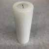 Something Blue DECOR Pillar Candle Wax White Size 7" CANDLES