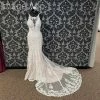 Something Blue Essense Of Australia D2432IV Wedding Dress Lace Size 10 AS IS SMALL HOLE ON HIP