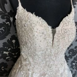 Something Blue Stella York 6959 Wedding Dress Size 16 Lace/Tulle Ivory Sleeveless Ballgown WEDDING DRESSES