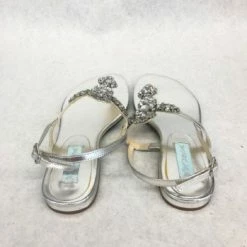 Something Blue NEW ARRIVALS Betsey Johnson SB-Gem Silver Size 6 Flats