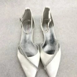 Something Blue NEW ARRIVALS MarHermoso 5047-25 Shoe Satin/Rhinestone Ivory Size 11
