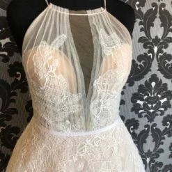 Something Blue Willowby 53701 Wedding Dress Tulle/Lace Ivory/Blush Size 12 WEDDING DRESSES