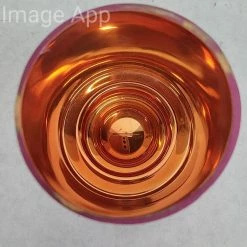 Something Blue West Elm Candle Holder Glass Pink/Orange Size 3" CANDLES DECOR