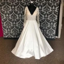 Something Blue Allure Bridal 9614 Women's Wedding Dress Satin/Beaded Ivory WEDDING DRESSES