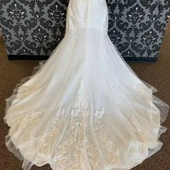 Something Blue WEDDING DRESSES Stella York Size 24 Ivory Tulle And Lace Strapless Mermaid