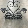 Something Blue Wedding DECOR Candle Holder Metal Black Size 15" X 16" CANDLES