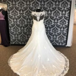 Something Blue Stella York 6569 Lace/Tulle Size 28 AS IS MISSING BEADING/ HOLE IN ILLUSION WEDDING DRESSES
