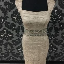 Something Blue Wedding FORMAL/MOTHER'S DRESSES Eliza J Formal Tan Size 6 Cap Sleeve Cocktail