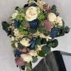 Something Blue Sola Flowers Bouquet Sola Flowers Navy/Lavender/Ivory/Green Size 17" FLORAL