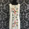 Shopsomethingblue Size Medium Ivory/Multi Cocktail Sleeveless Dress FORMAL/MOTHER'S DRESSES