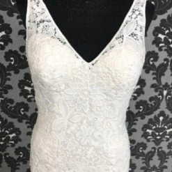 Something Blue Justin Alexander 88017 JULIE Women's Wedding Dress Lace Ivory Size 12 WEDDING DRESSES