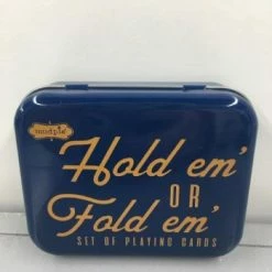 Something Blue Wedding THE PARLOUR Mudpie Hold'em Or Fold'em Card Set