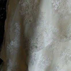 Something Blue Tara Keely Wedding Dress Size 8 Lace Ivory Strapless Mermaid Sweetheart WEDDING DRESSES