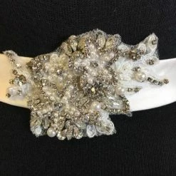 Something Blue Wedding 5078 Women Belt Satin/Organza Ivory Size 6 BELTS