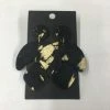 Something Blue Wedding Panache Black/Gold Cowhide Statement Earrings JEWELRY