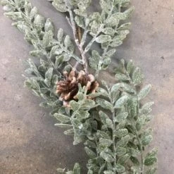 Something Blue Wedding Audrey's 6' Frosted Boxwood Garland