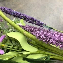 Something Blue Garland Greenery Green/Purple Size 5' GARLAND DECOR