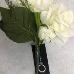 Something Blue DECOR Hobby Lobby Bouquet Floral Green/white Size 12.5" FLORAL